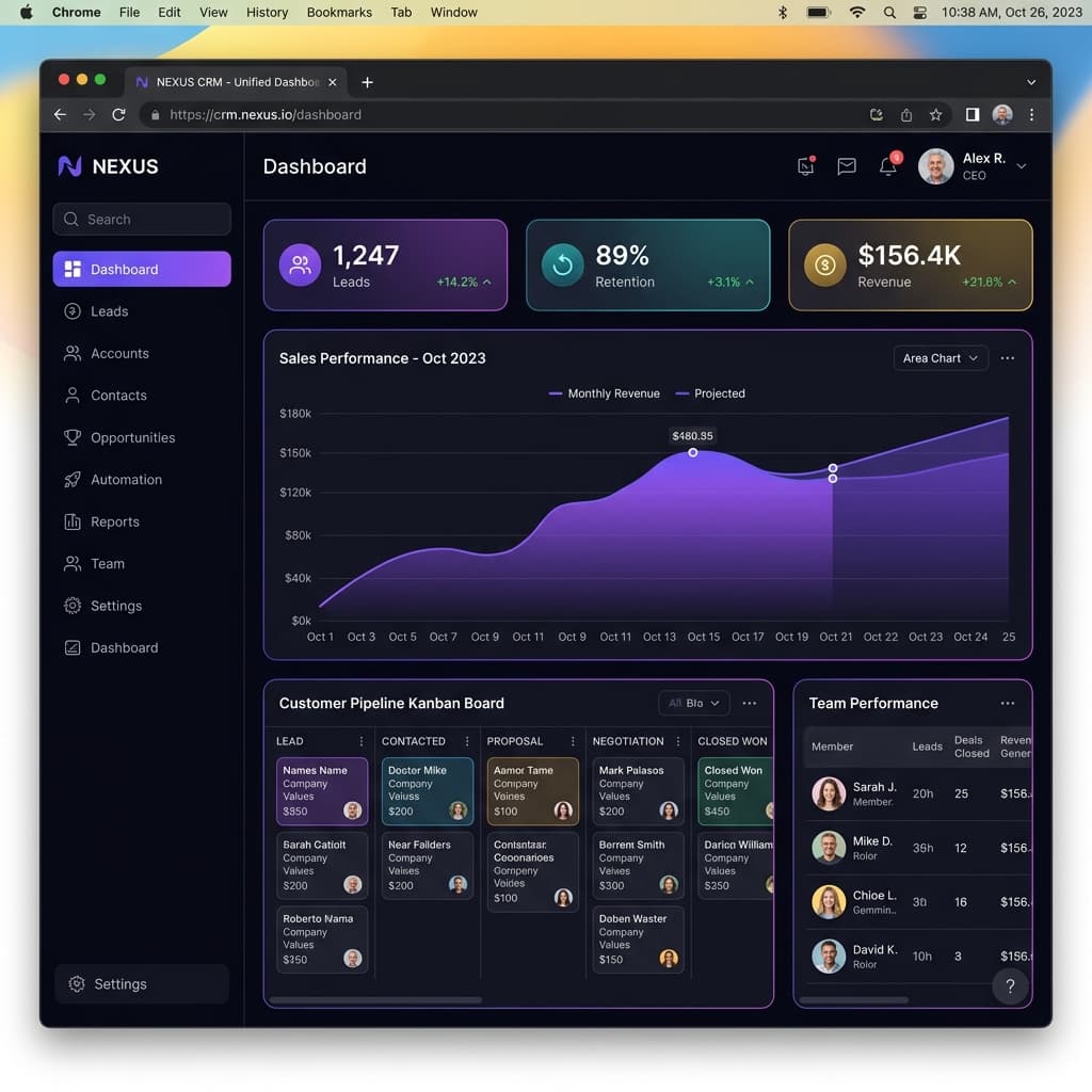 Enterprise CRM Dashboard